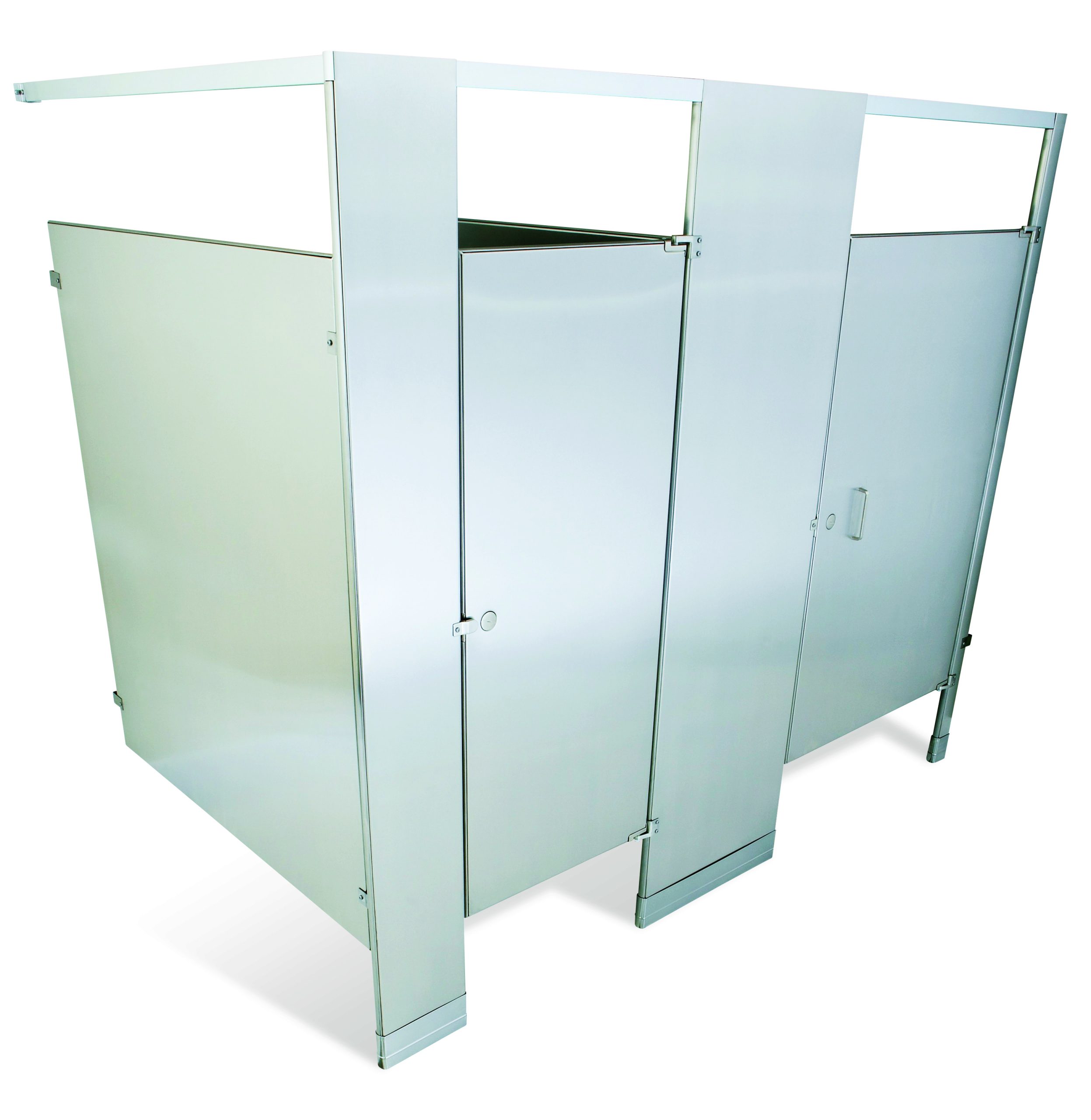 Stainless-steel commercial partitions